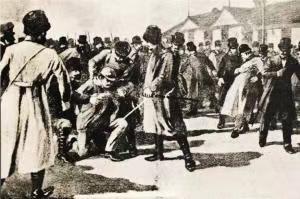 1909年10月26日朝鲜民族英雄安重根刺杀伊藤博文